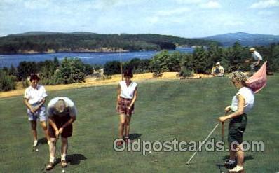 Golf Course at Tupper Lake, Adirondack State Park, New York, 1963 postal used...