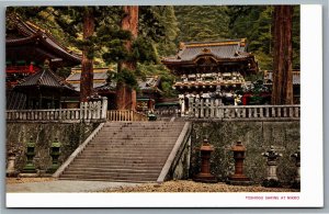 Postcard Nikko Japan c1950s Toshogu Shrine Tokugawa Shogunate Yomeimon Temple