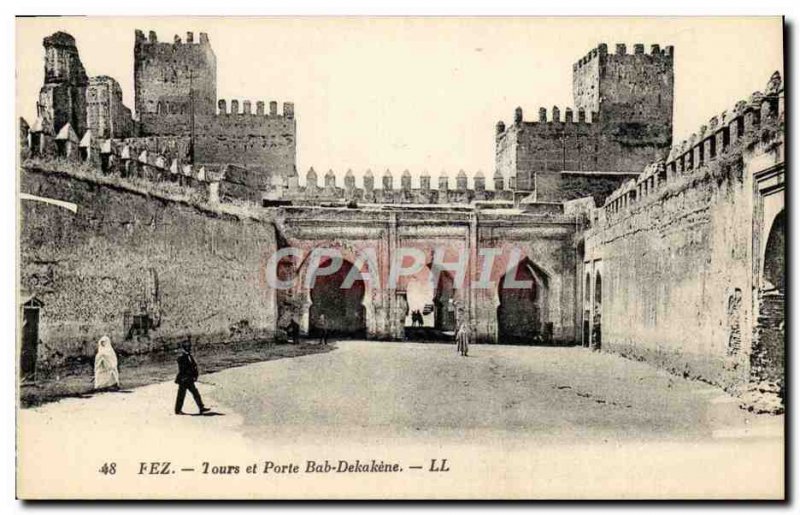 Postcard Old Fez Tours and Bab Dekakene