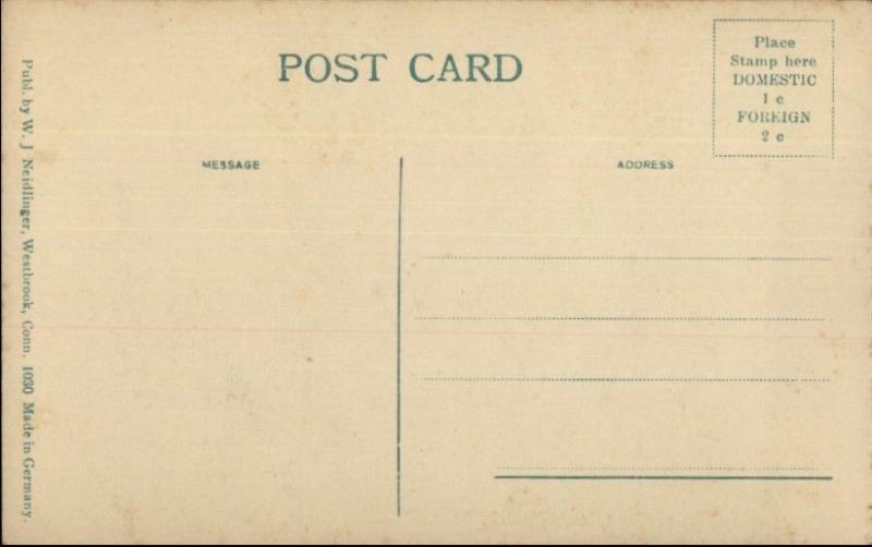 Clinton CT Bushnell Stenes Homestead c1910 Postcard