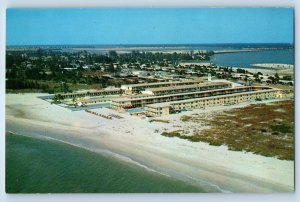 1960 St. Petersburg Beach Florida FL Postcard Air View Desert Ranch Colonial Inn