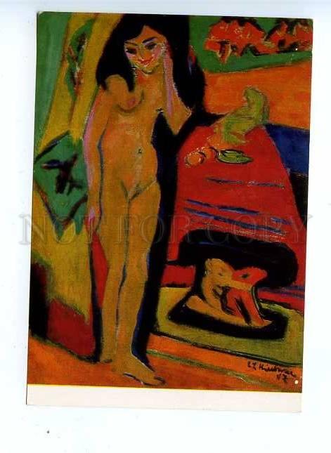 179532 ERNST LUDWIG KIRCHNER girl behind a curtain