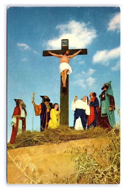 The Crucifixion Black Hills Passion Play Spearfish South Dakota c1954 Postcard