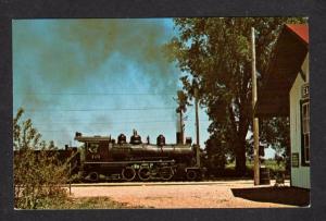 IL Tuskeegee Railroad Train Loco101 East Union Illinois RR Postcard PC