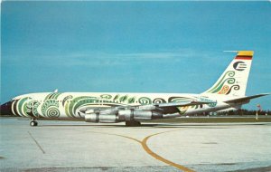 Vintage Postcard; Ecuadoriana Airline of Ecuador Boeing 720-023BF Aircraft