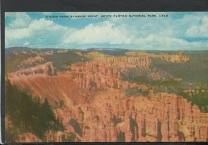 America Postcard - Rainbow Point, Bryce Canyon National Park, Utah   T9120