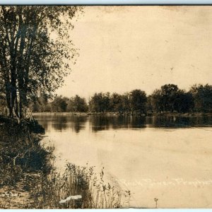 1913 Prophetstown, ILL Rock River RPPC Real Photo Postcard by C.R. Childs A37