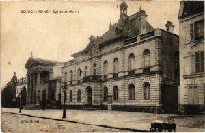 CPA BOURG-la-REINE Eglise et Mairie (1322723)