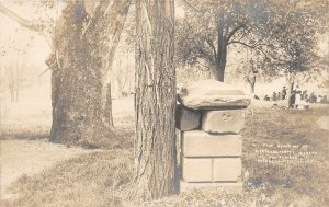 H40/ Blennerhassett Island West Virginia RPPC c1910 Postcard Ruins of Mansion