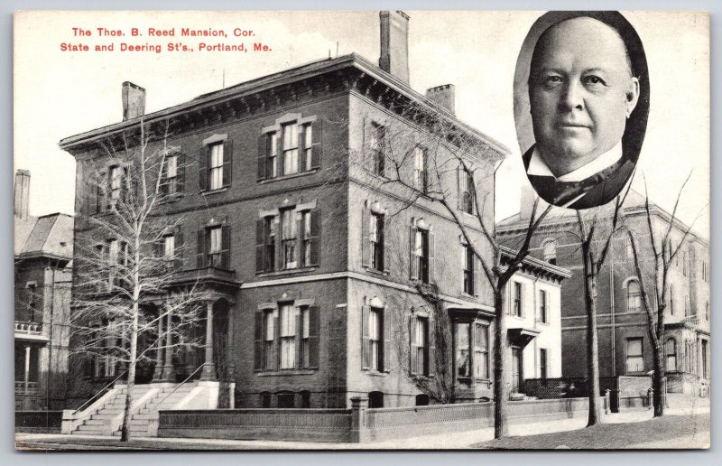Portland Maine~Thomas Brackett Reed Mansion~Republican~State & Deering Sts~1907
