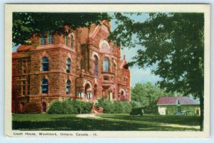 WOODSTOCK, ONTARIO Canada ~ COURT HOUSE ca 1940s   Postcard