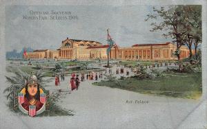 1904 World's Fair St Louis MO Art Palace Postcard