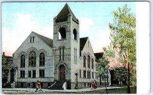HUNTINGTON, Indiana  IN    CENTRAL CHRISTIAN CHURCH  ca 1910s   Postcard