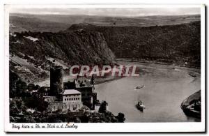 Kate Modern Postcard Burg Blick Loreley