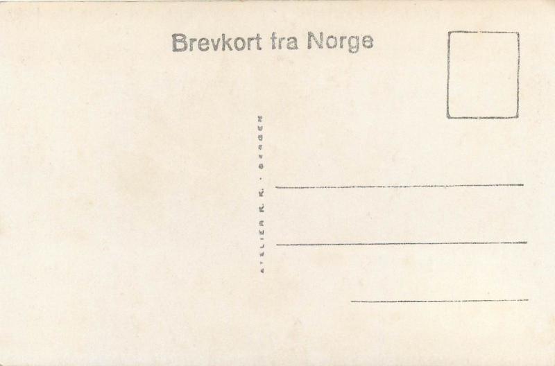 Norge Norway Ved Balholmen i Sogn. foto postcard atelier K.K. Bergen