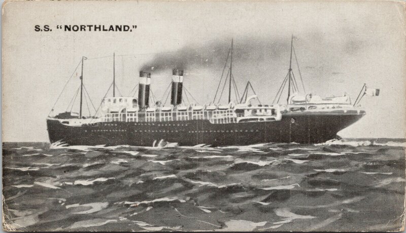 SS 'Northland' Ship Steamship Unused Postcard G81