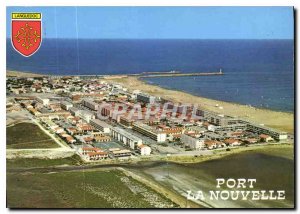 Postcard Modern New Port Aude aerial view