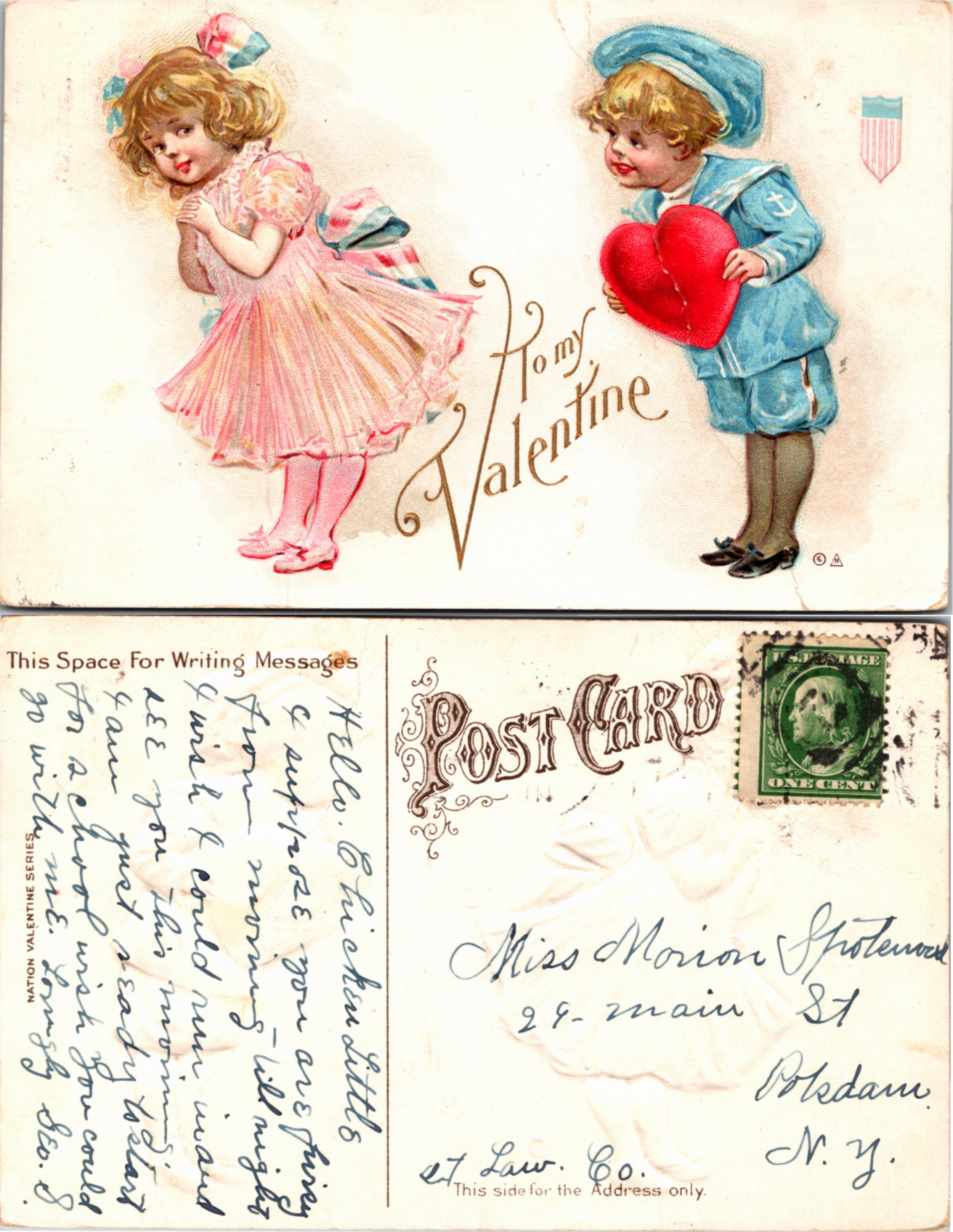 Valentine postcard set - 8 postcards