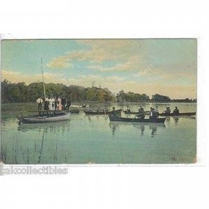 Row Boats on Pine Lake-Michigan 1908