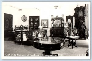 St. Augustine FL Postcard RPPC Photo Lighter Museum Of Hobbies Interior Cline