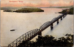 Vtg New South Wales Australia NSW Hawkesbury Bridge 1910s Postcard