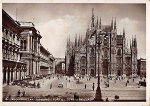 B106268 Italy Milano Piazza del Duomo Portici Settentrionali real photo uk