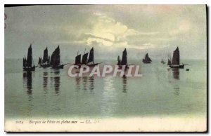 Old Postcard Boat of high seas fishing