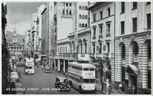 Bus With Radio Advertising St George Street Cape Town Postcard