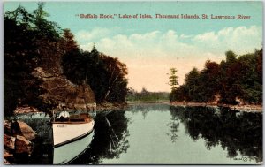 Buffalo Rock Lake Of Isles Thousand Islands St. Lawrence River Postcard