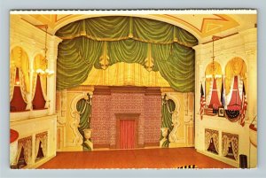 Washington DC- Stage at Ford's Theater Restored to Original 1865 Chrome Postcard 