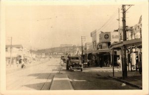 PC CPA YOKOHAMA street view real photo postcard JAPAN (a8249)