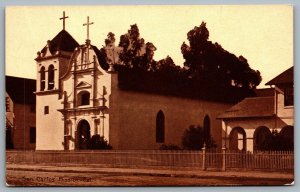Postcard Monterey CA c1910s San Carlos Mission now San Carlos Cathedral