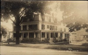 Suffield Connecticut CT School Faculty House c1920 Real Photo Postcard