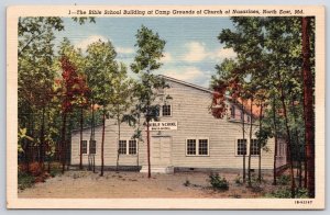 Bible School Building Campgrounds Church Of Nazarenes Maryland MD Postcard