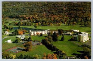 The Fallsview, Ellenville Catskills NY, Vintage Aerial View Postcard Birdseye