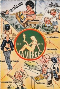 LA VIERGE, French Astrology - Vintage POSTCARD