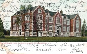 Vintage Postcard 1907 Rockfeller Hall Vassar College Poughkeepsie New York NY