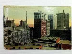 Vintage Postcard 1910's Sky Scraper District Cincinnati OH Ohio 