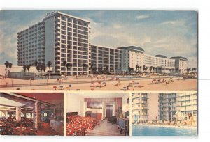 Daytona Beach Florida FL Vintage Postcard The Plaza of Daytona Beach Hotel