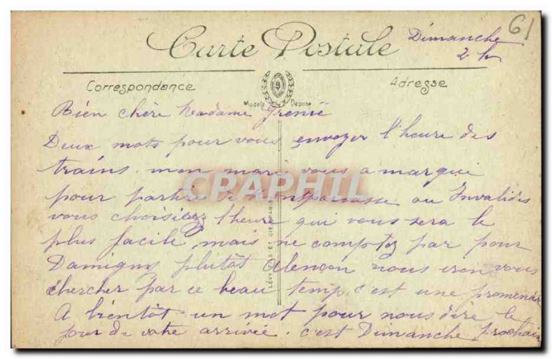 Old Postcard Alencon Vue Generale