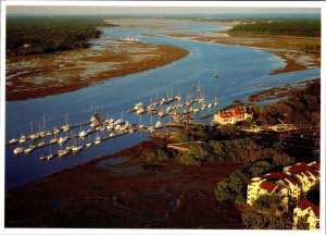 Hilton Head Island, SC South Carolina PALMETTO BAY MARINA Boat Dock 4X6 Postcard