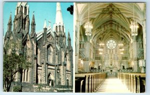 St. Dunstan's Basilica Charlottetown Prince Edward Island CANADA 1960 Postcard