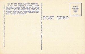 Postcard Oak Creek Canyon Arizona