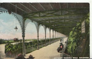 Sussex Postcard - Covered Madeira Walk - Brighton - Ref TZ2048