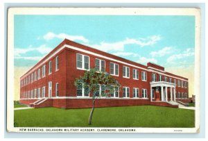 c1920 New Barracks Oklahoma Military Academy Claremore Oklahoma OK Postcard