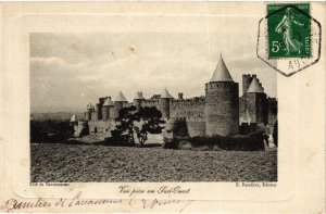 CPA Carcassonne Vue prise au Sud-Ouest FRANCE (1012939)