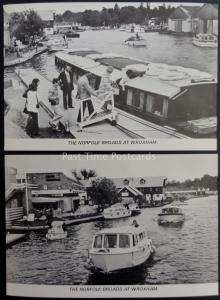 Norfolk THE BROADS AT WROXHAM Collection of 2 PC's c1970's