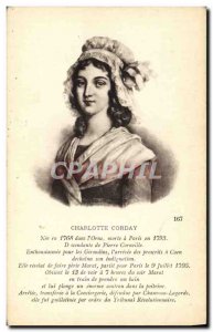 Old Postcard Charlotte Corday