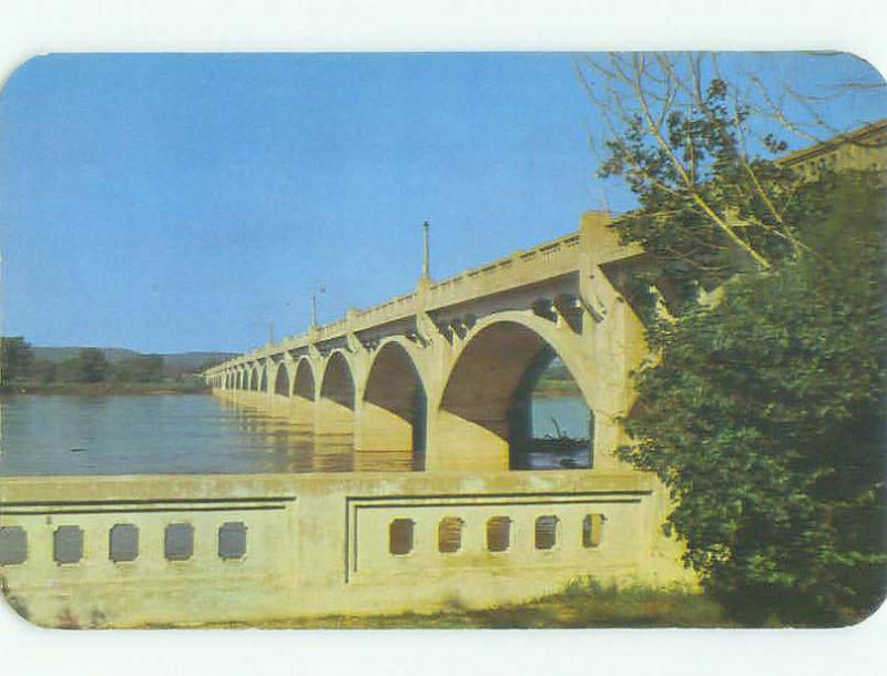 Unused Pre-1980 BRIDGE SCENE Tulsa Oklahoma OK HQ8652