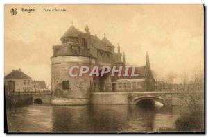 Old Postcard Bruges Gate D & # 39Ostende